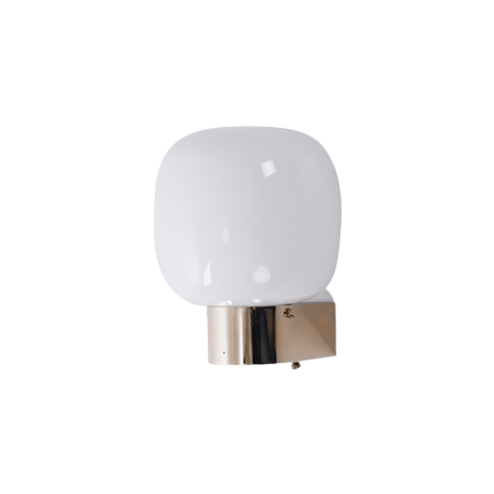 Messing Wandlamp Wit Glas 64985 1
