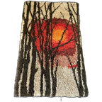 Prachtige Vintage Smyrna Wandkleed thumbnail 1