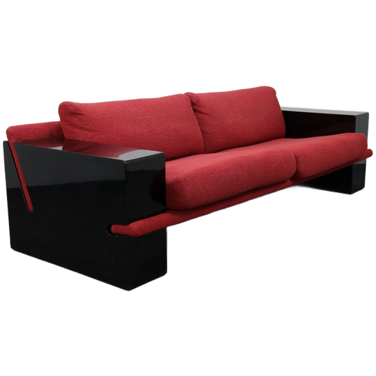 Postmodern Three-seater Sofa, Italy 1980s 1