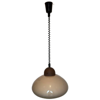 Mushroom Hanglamp Trekpendel Van Dijkstra, Jaren 70
