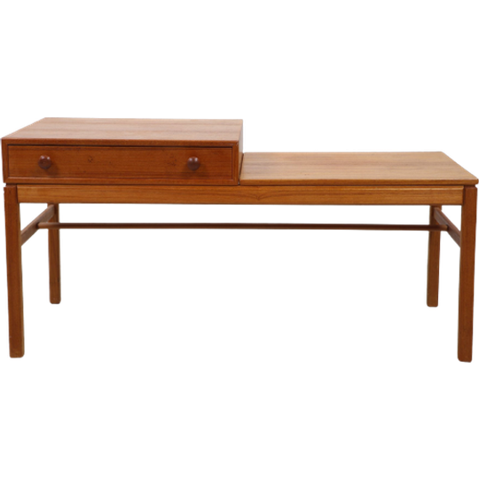 Vintage Teak Halkastje/bankje, Zweden 1960 (22513) 1