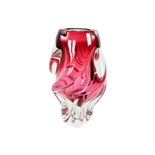 Josef Hospodska - Tsjechië - Glasdesign - Twisted Vase - Chribska Glassworks - 60's 1