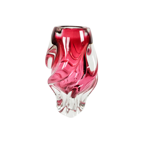 Josef Hospodska - Tsjechië - Glasdesign - Twisted Vase - Chribska Glassworks - 60'S