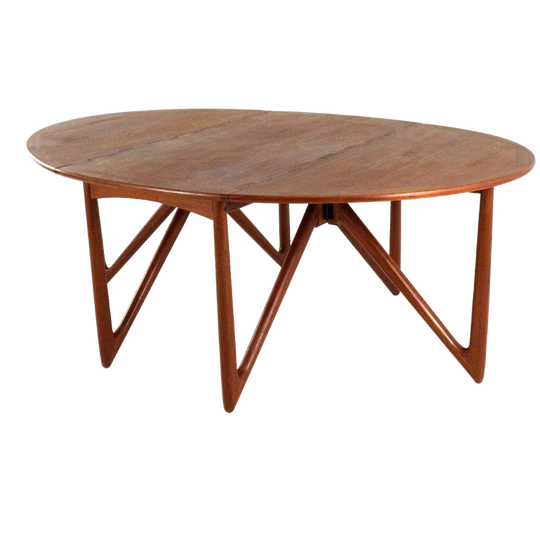 Kurt Østervig Voor Jason Møbler Eettafel Vintage Teak Deens Design 1