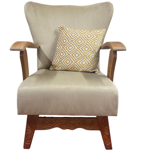 Landelijke Vintage Jaren 50 Fauteuil Met Verrassing 1