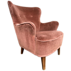 Vintage Roze Fauteuil/ Eenzit / Clubzetel thumbnail 1