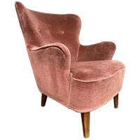 Vintage Roze Fauteuil/ Eenzit / Clubzetel