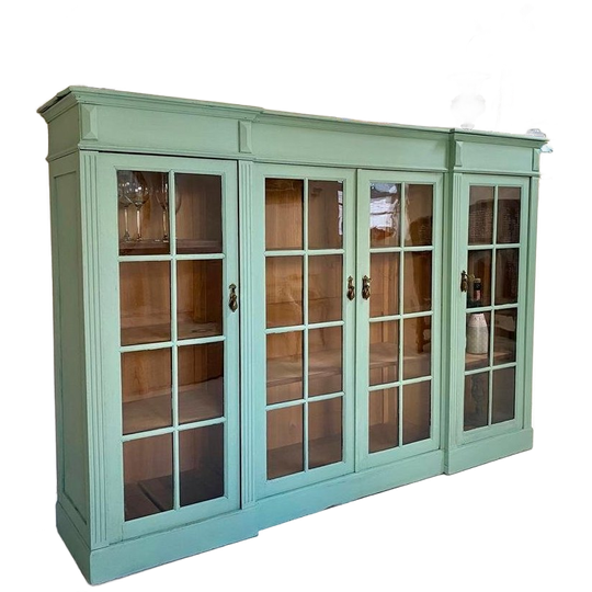 Antieke Vintage Vitrinekast Servieskast Boekenkast Dressoir 1