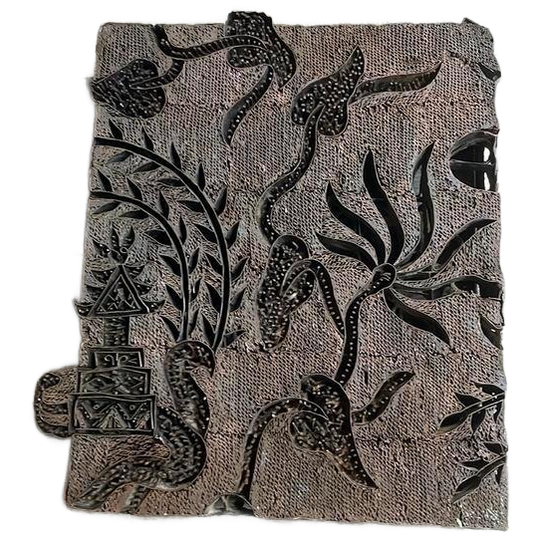 Antieke Koperen Batik Stempel 1