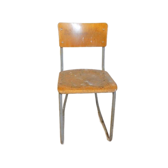 Retro Vintage Stoel Industrieel Gispen Stijl Eetkamerstoel 1