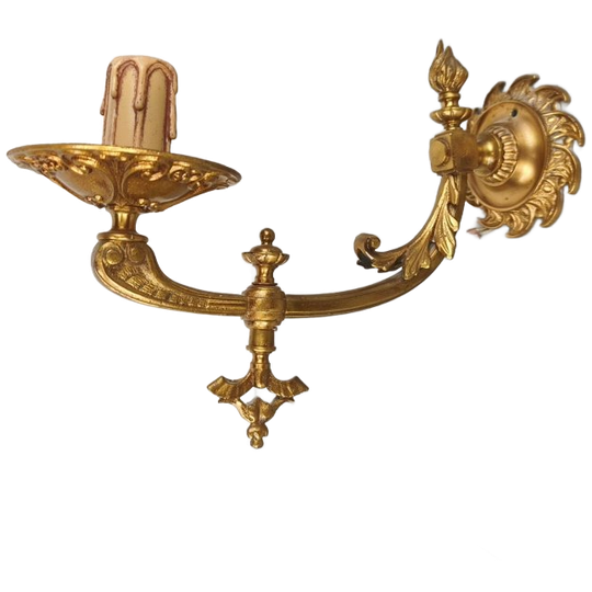 Antieke Bronzen Wandlamp 1