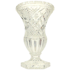 Vintage Vaas Boheems Kristal Diamant Patroon Medici 23cm thumbnail 1