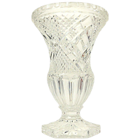Vintage Vaas Boheems Kristal Diamant Patroon Medici 23cm