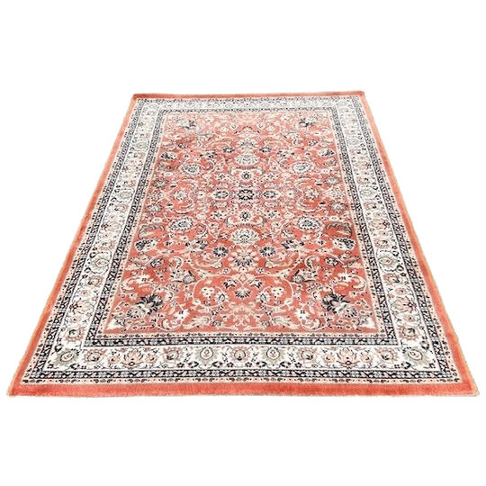 Vintage Perzisch Tapijt Roze Tabriz 202 X 140 Cm 1970’s 1