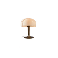Bruine En Witte Space Age Mid Century Mushroom Tafellamp