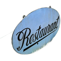 Stoer En Groot Emaille Bord Restaurant🍽