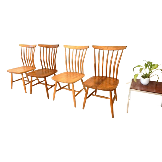 Retro Vintage Stoel Akerblom Spijlenstoel Jaren 50 Zweden 1