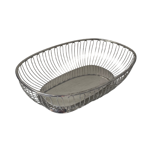Alfra Alessi - Oval Shaped - Bread Basket / Bonbon Plate - Stainless Steel