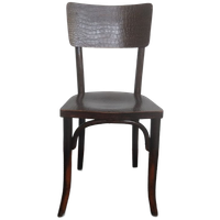 Thonet Stoel Met Krokodil Print