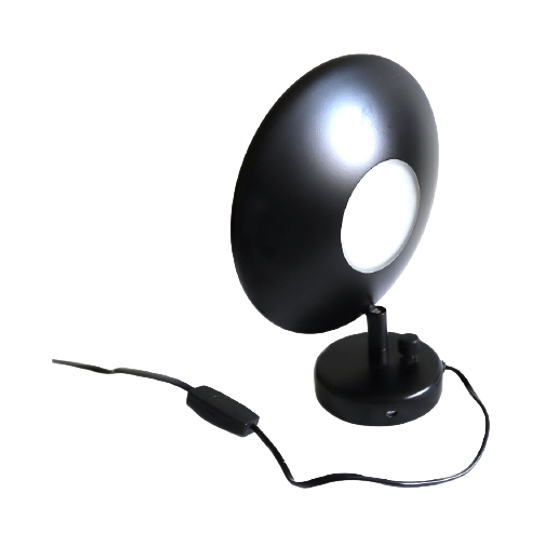 Vintage Design Wandlamp Zwart Steinhauer Jaren '80 1