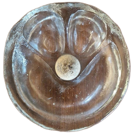 Glasdesign Georgshutte Vintage Kristallen Pijphouder. 1