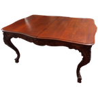 Grote Luikse Tafel Met Prachtig Beeldhouwwerk. thumbnail 1