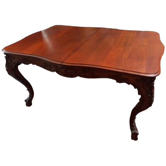 Grote Luikse Tafel Met Prachtig Beeldhouwwerk. 1