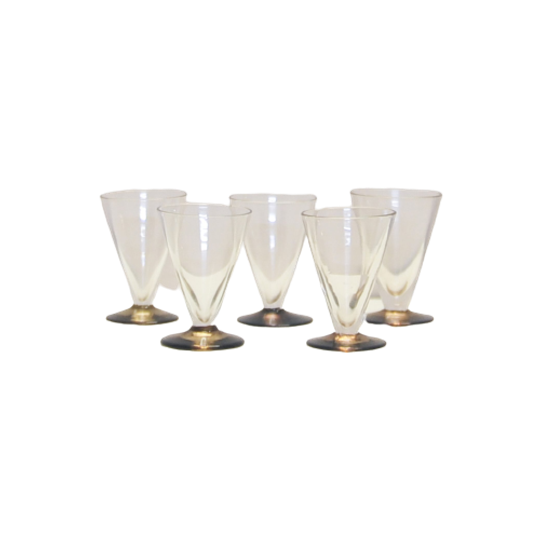Set Likeurglaasjes Gerookt Glas X5 1