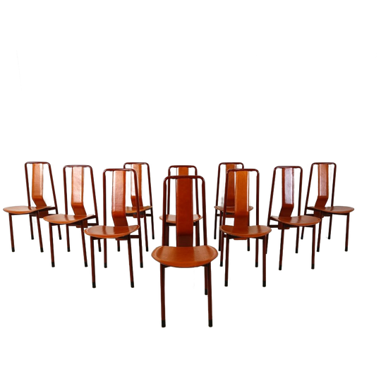 Set Of 10 Irma Dining Chairs By Achille Castiglioni For Zanotta, 1970s 1