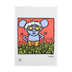 Offset Litho Naar Keith Haring Andy Mouse Iii 19/150 Pop Art thumbnail 1
