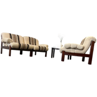 Set Van 3 Vintage Modulaire Fauteuils / Elementenbank