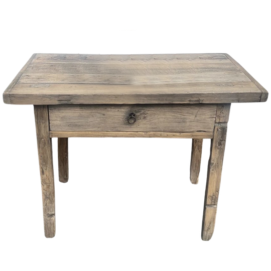 Antieke Oud Houten Wandtafel 1