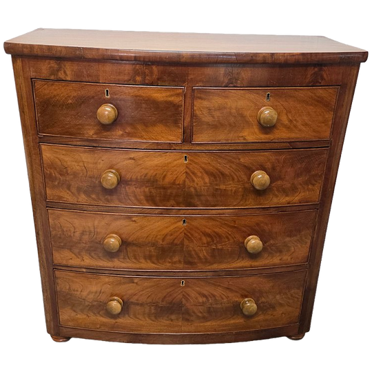 Antiek Engels Victoriaanse Mahonie Commode, Begin 1900 1