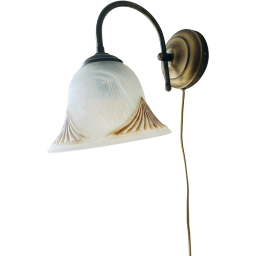 Unieke Antieke/ Vintage Wandlamp