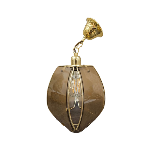 Hollywood Regency Rookglas Hanglamp 1
