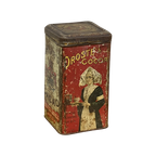 Brocante Droste Blik Antiek Opbergblikje thumbnail 1