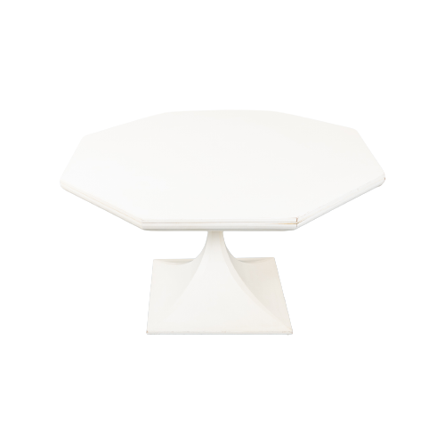Octagon Dining Table From Carlo De Carli, Italy 1960’S Eettafel Wit
