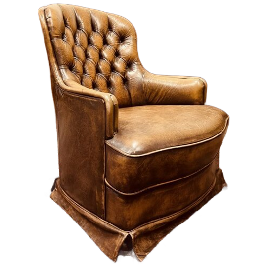 Engelse Chesterfield Clubfauteuil Bruin 1