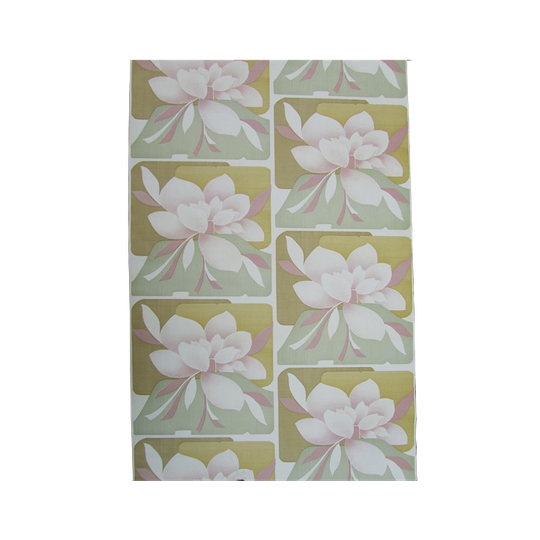 Retro Vintage Behang, Magnolia Bloemen Behang 1
