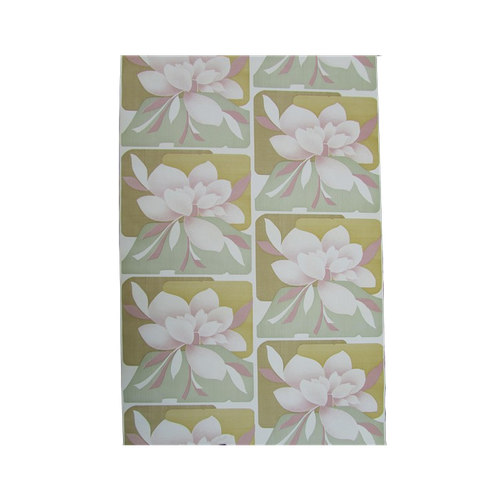 Retro Vintage Behang, Magnolia Bloemen Behang