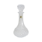 Vintage Diamant Punt Kristal Karaf Cristal d'Arques Frankrijk Jaren '70 | Kerst thumbnail 1