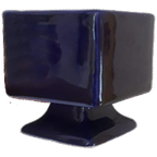 Vintage Bloempotje Bloempot Potje Keramiek Blauw Potje thumbnail 1