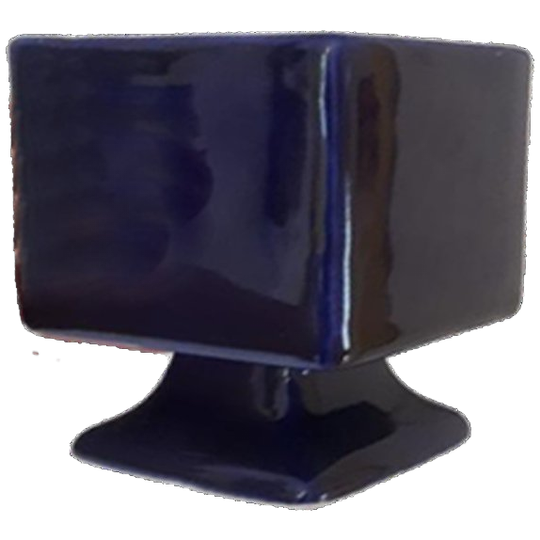 Vintage Bloempotje Bloempot Potje Keramiek Blauw Potje 1