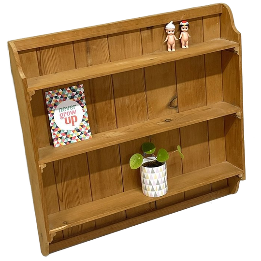 Brocante Wandrek Wandkast Hangkastje Hout 1