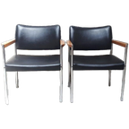 Set Van 2 Vintage Fauteuils Thereca Bauhaus Stijl Fauteuils thumbnail 1