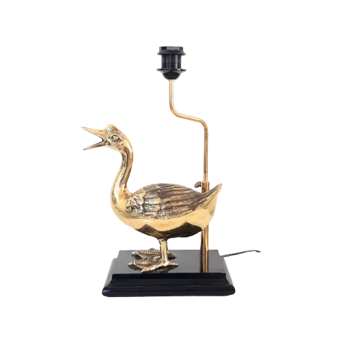 Nk32 – Hollywood Regency Table Lamp Duck