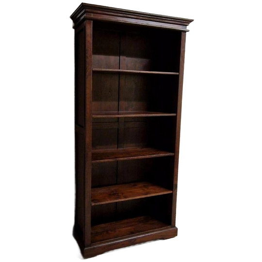 Klassieke Boekenkast Teakhouten Vintage Bibliotheek Kast 1