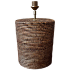 Birma Riet Rotan Tafellamp Voet Vintage Zonder Kap! thumbnail 1