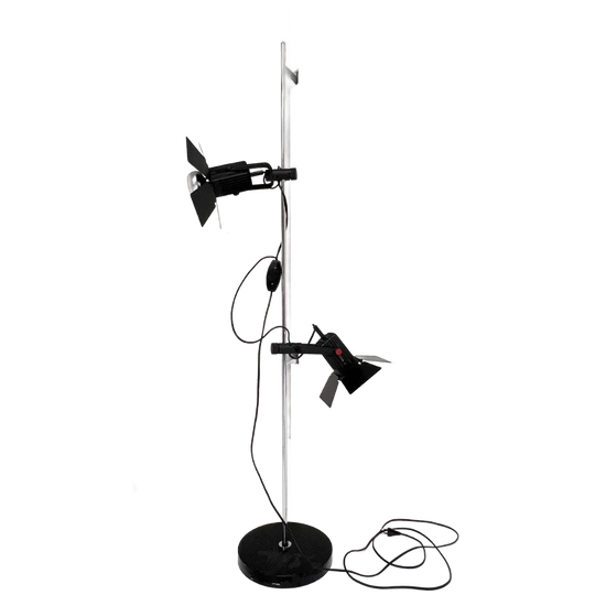 Zwartkleurige Vintage Vloerlamp, 1970’s 1