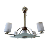 Bijzondere Art Deco 1930 Hanglamp Plafondlamp Lamp Frans thumbnail 1